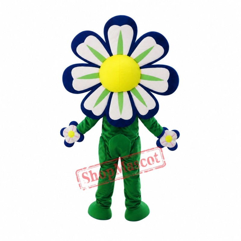 Blue Flower Mascot Costume