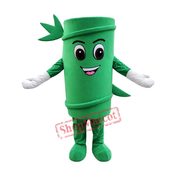 Green Bamboo Mascot Costume
