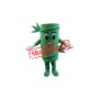 Green Bamboo Mascot Costume