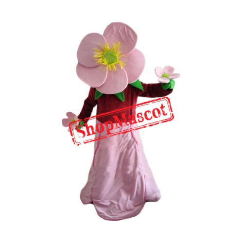 Pink Flower Mascot Costume