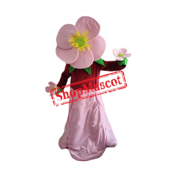 Pink Flower Mascot Costume