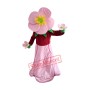 Pink Flower Mascot Costume