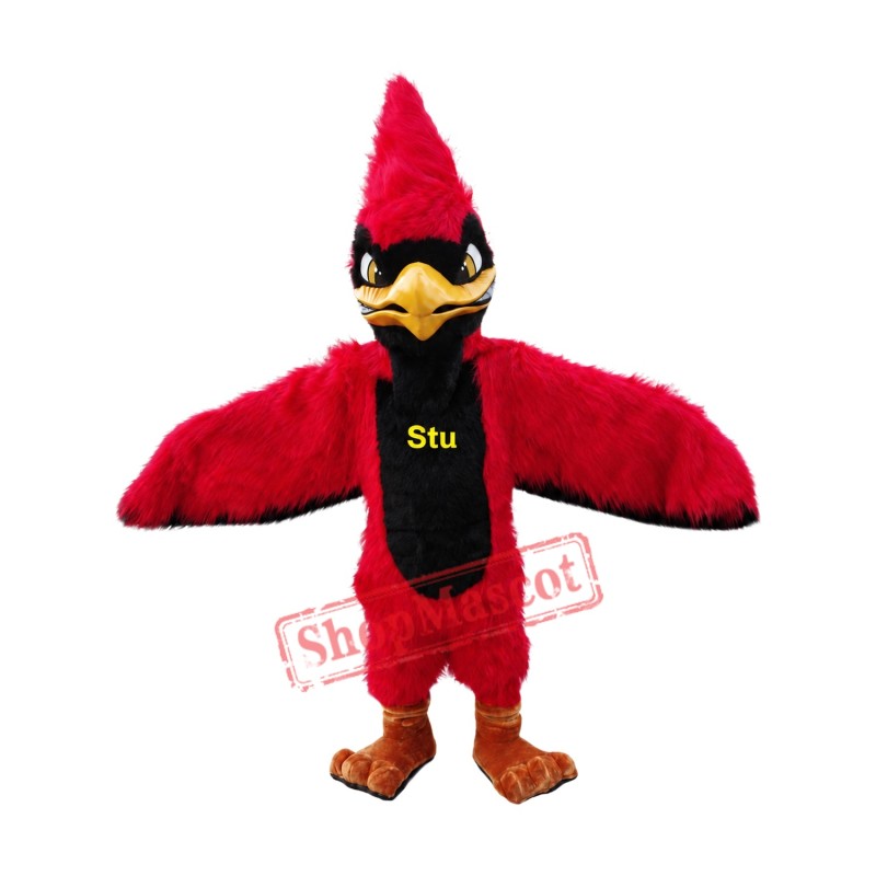 Superb Red Jay Mascot Costume Superb Red Jay Mascot Costume