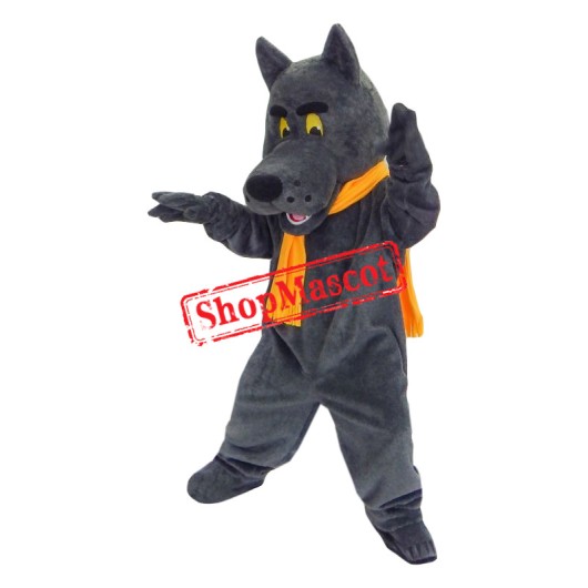 Superb Grey Wolf Mascot Costume