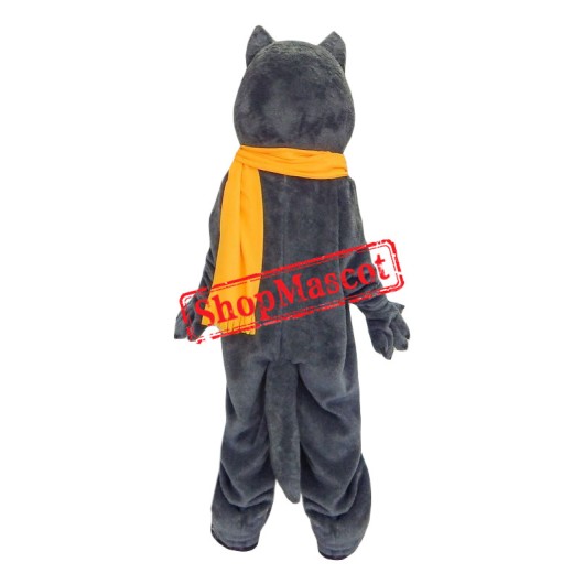 Superb Grey Wolf Mascot Costume