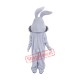 Superb Grey Bunny Mascot Costume Superb Grey Bunny Mascot Costume