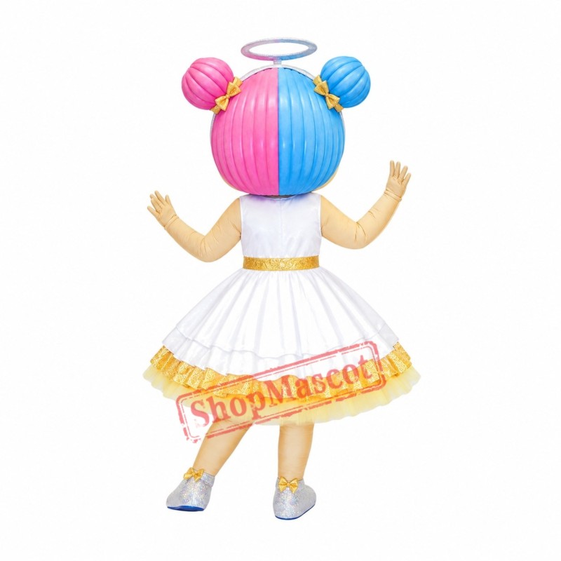 Doll Angel Mascot Costume Doll Angel Mascot Costume