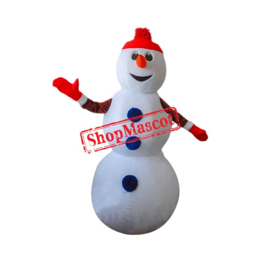 Superb Christmas Snowman Mascot Costume