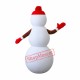 Superb Christmas Snowman Mascot Costume Superb Christmas Snowman Mascot Costume