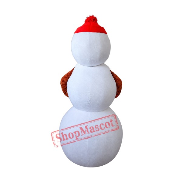 Superb Christmas Snowman Mascot Costume Superb Christmas Snowman Mascot Costume