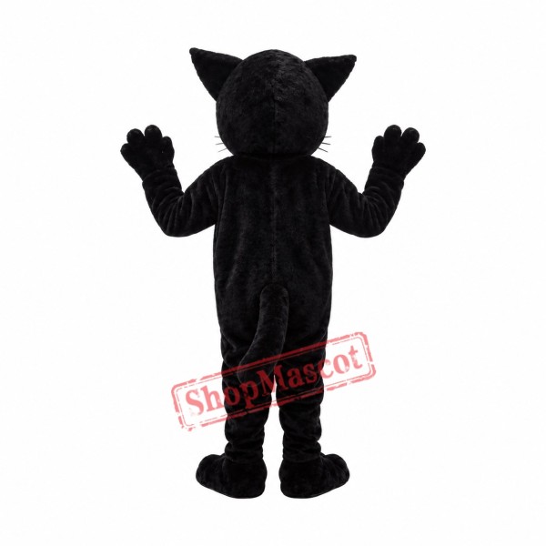 Superb Black Leopard Mascot Costume Superb Black Leopard Mascot Costume