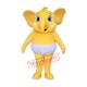 Affordable Little Elephant with Diaper Mascot Costume Affordable Little Elephant with Diaper Mascot Costume