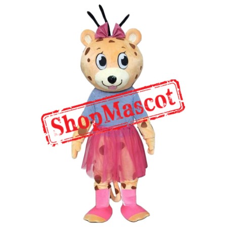 Affordable Girl Leopard Mascot Costume