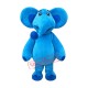 Superb Blue Elephant Mascot Costume Superb Blue Elephant Mascot Costume