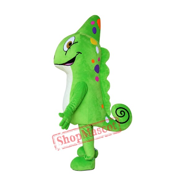 Superb Chameleon Mascot Costume Superb Chameleon Mascot Costume