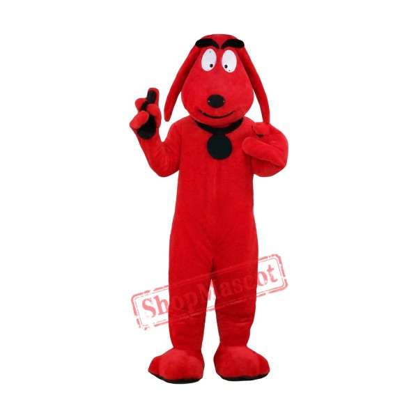 Affordable Red Dog Mascot Costume