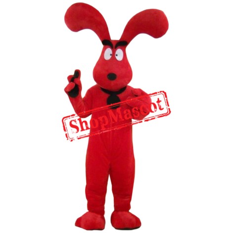 Super Red Dog Mascot Costume Super Red Dog Mascot Costume