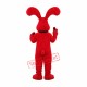 Super Red Dog Mascot Costume Super Red Dog Mascot Costume