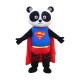 Super Hero Panda Mascot Costume Super Hero Panda Mascot Costume