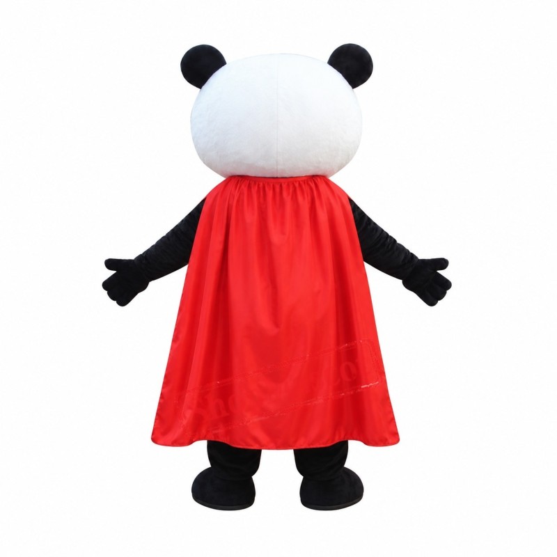 Super Hero Panda Mascot Costume Super Hero Panda Mascot Costume