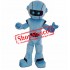 Blue Robot Mascot Costume