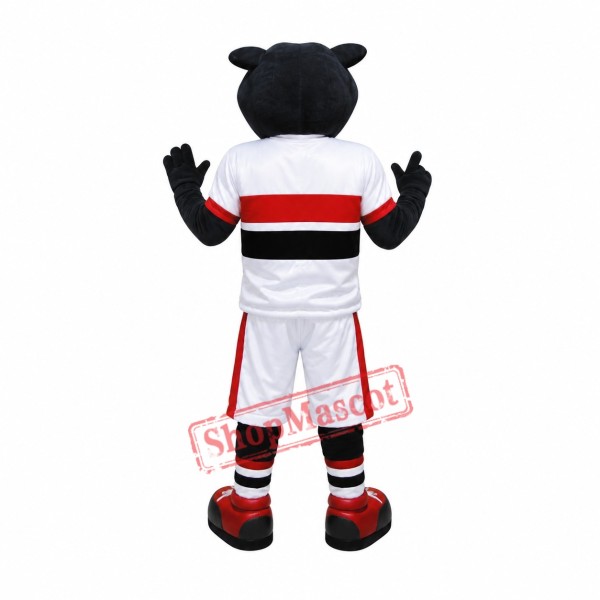 Power Sport Black Panther Mascot Costume Power Sport Black Panther Mascot Costume