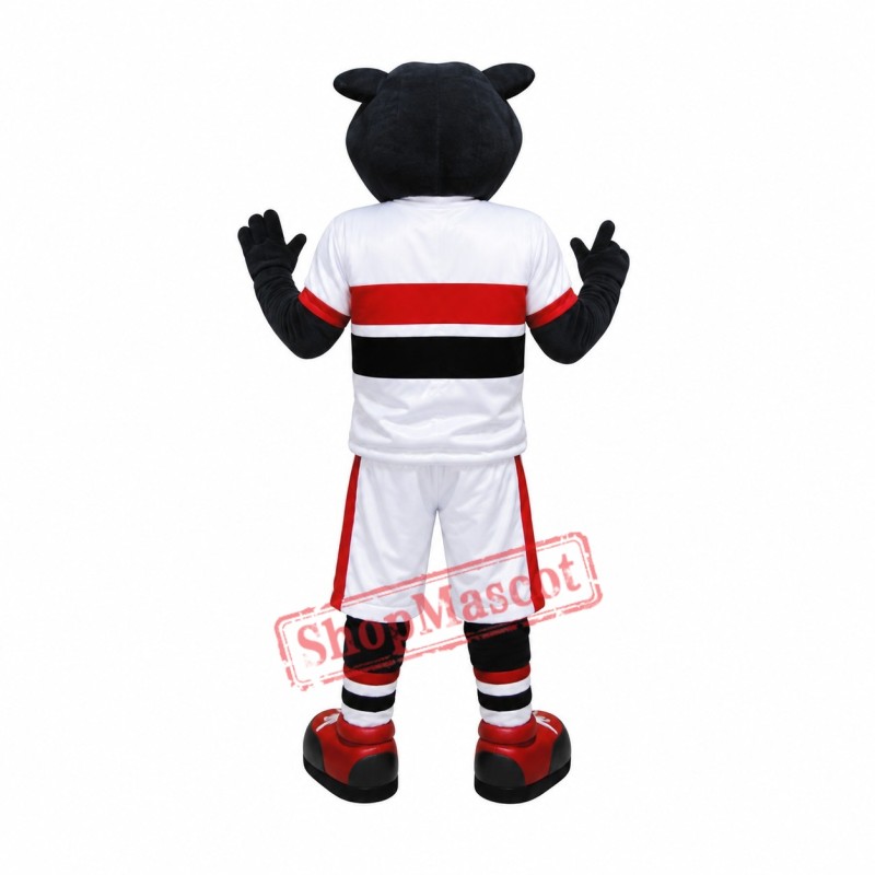 Power Sport Black Panther Mascot Costume Power Sport Black Panther Mascot Costume