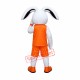 Sport White Bunny Mascot Costume Sport White Bunny Mascot Costume