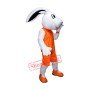 Sport White Bunny Mascot Costume