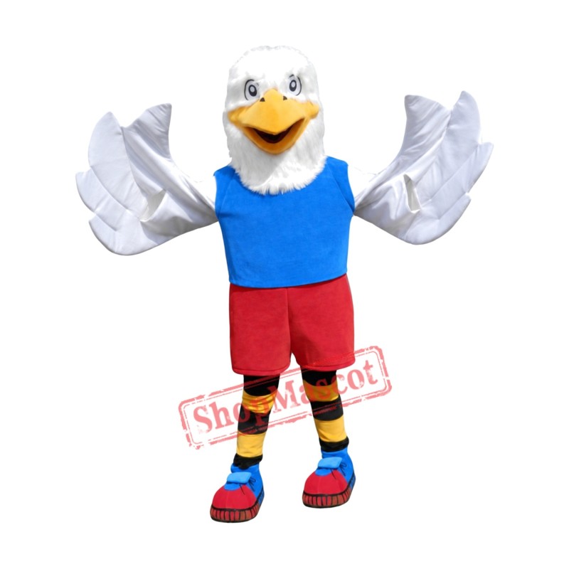 Superb College Eagle Mascot Costume Superb College Eagle Mascot Costume