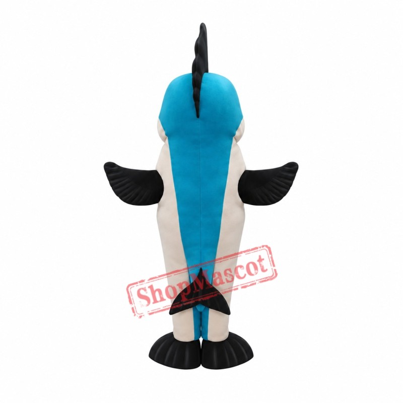 Blue Marlin Fish Mascot Costume Blue Marlin Fish Mascot Costume