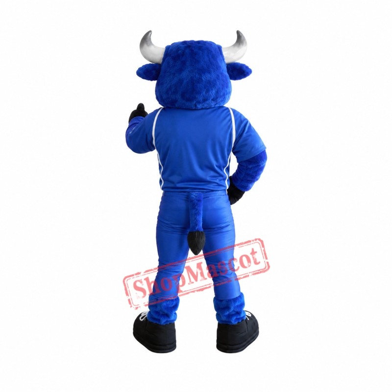 Superb Blue Bull Mascot Costume Superb Blue Bull Mascot Costume