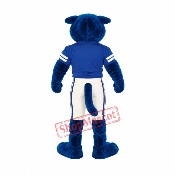 Superb Blue Panther Mascot Costume Superb Blue Panther Mascot Costume