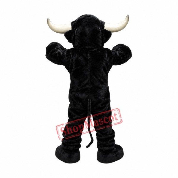Superb Black Bull Mascot Costume Superb Black Bull Mascot Costume