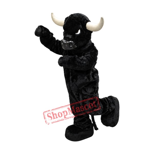 Superb Black Bull Mascot Costume Superb Black Bull Mascot Costume