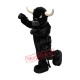Superb Black Bull Mascot Costume