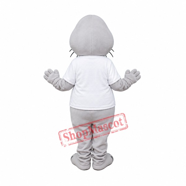 Gray Walrus Mascot Costume Gray Walrus Mascot Costume