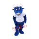 Cute Blue Bull Mascot Costume Cute Blue Bull Mascot Costume