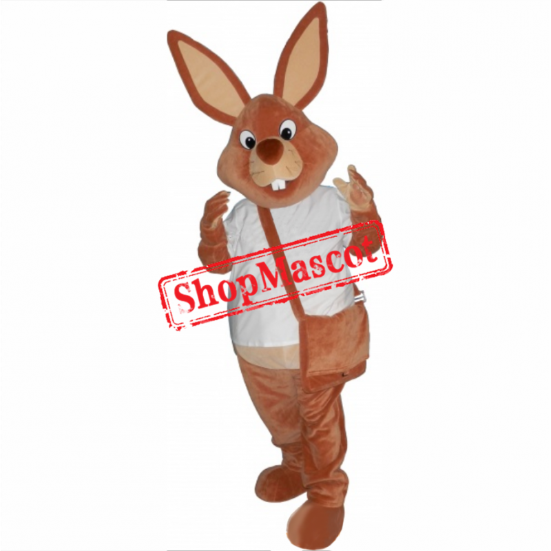 Superb Brown Rabbit Mascot Costume