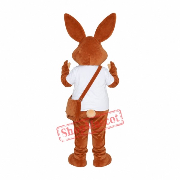 Superb Brown Rabbit Mascot Costume Superb Brown Rabbit Mascot Costume
