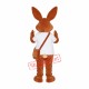 Superb Brown Rabbit Mascot Costume Superb Brown Rabbit Mascot Costume