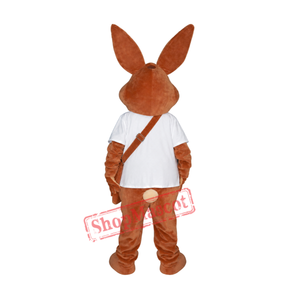 Superb Brown Rabbit Mascot Costume Superb Brown Rabbit Mascot Costume