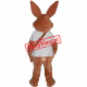 Superb Brown Rabbit Mascot Costume