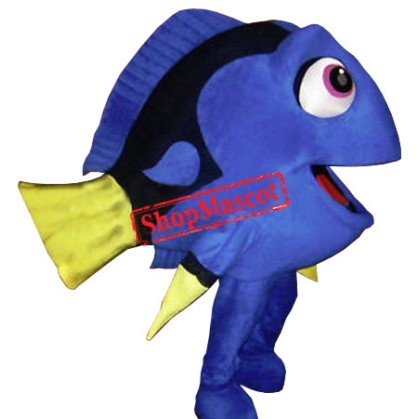 Blue Fish Dory Mascot Costume