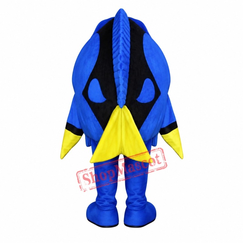 Blue Fish Dory Mascot Costume Blue Fish Dory Mascot Costume
