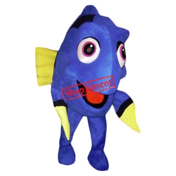Blue Fish Dory Mascot Costume