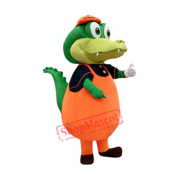 Little Green Dinosaur Mascot Costume Little Green Dinosaur Mascot Costume