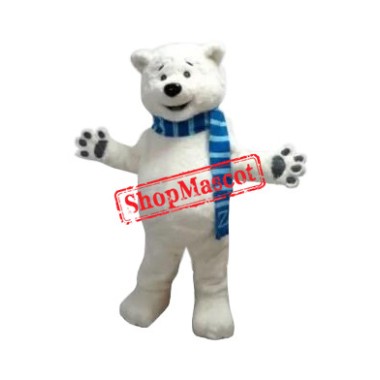 Superb Lightweight Polar Bear Mascot Costume