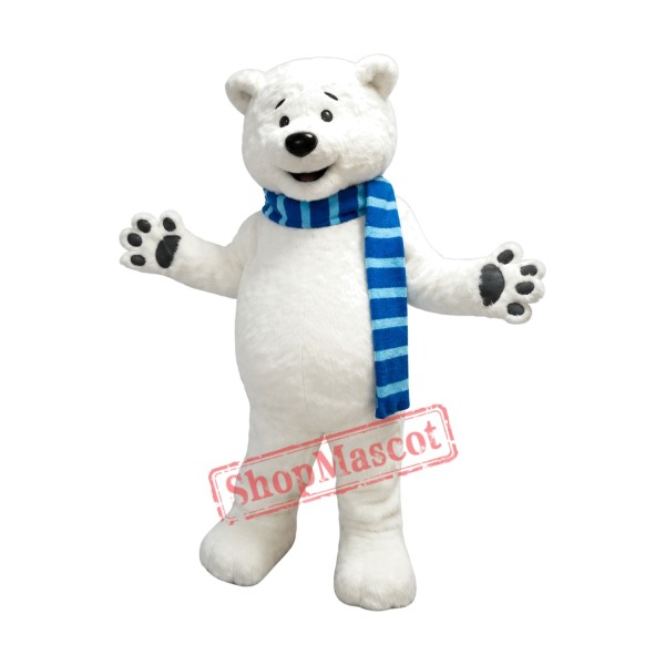 Superb Lightweight Polar Bear Mascot Costume