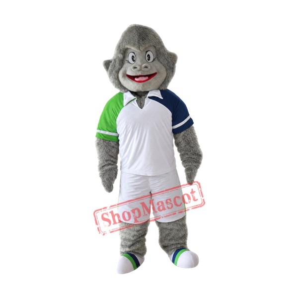 Sport Grey Gorilla Mascot Costume